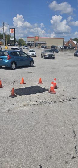 patched hole