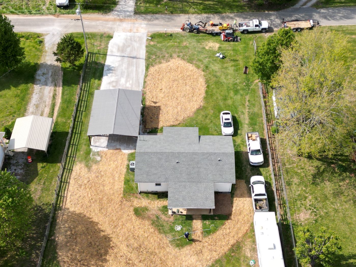 gravel driveway overlook